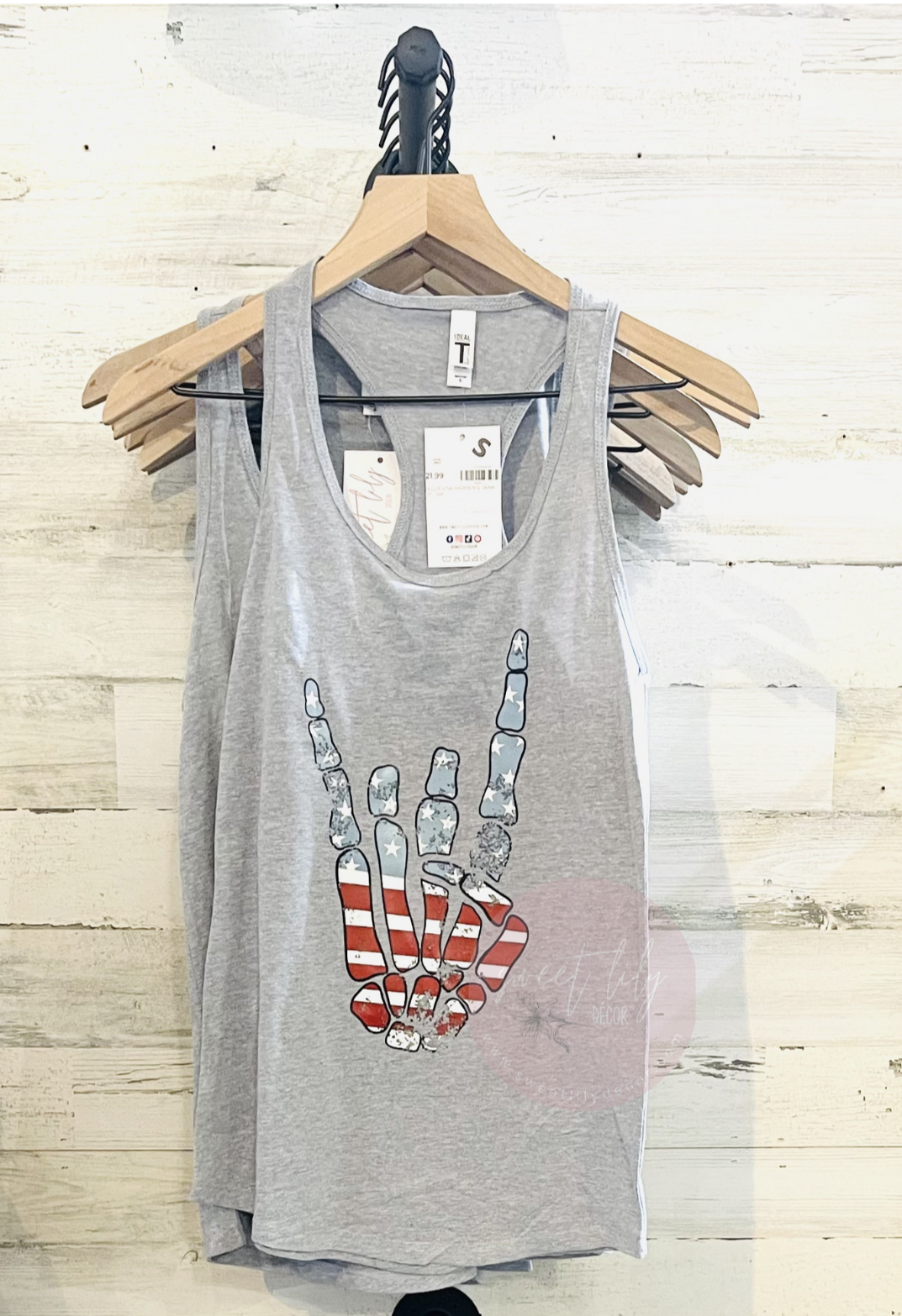 American Skellie Hand Women's Racerback Tank