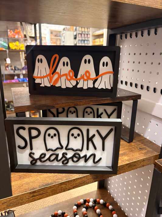 Framed Spooky Season Sign