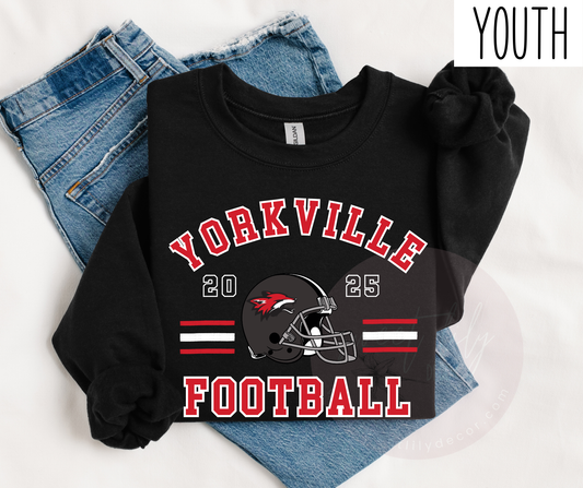 YORKVILLE FOOTBALL 2025 UNISEX YOUTH TOP
