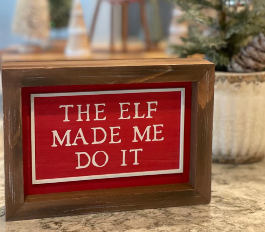 Elf/Dashing Laser Frame Reversible Sign