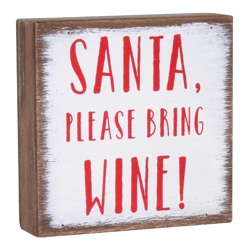 Bring Wine Block Sign