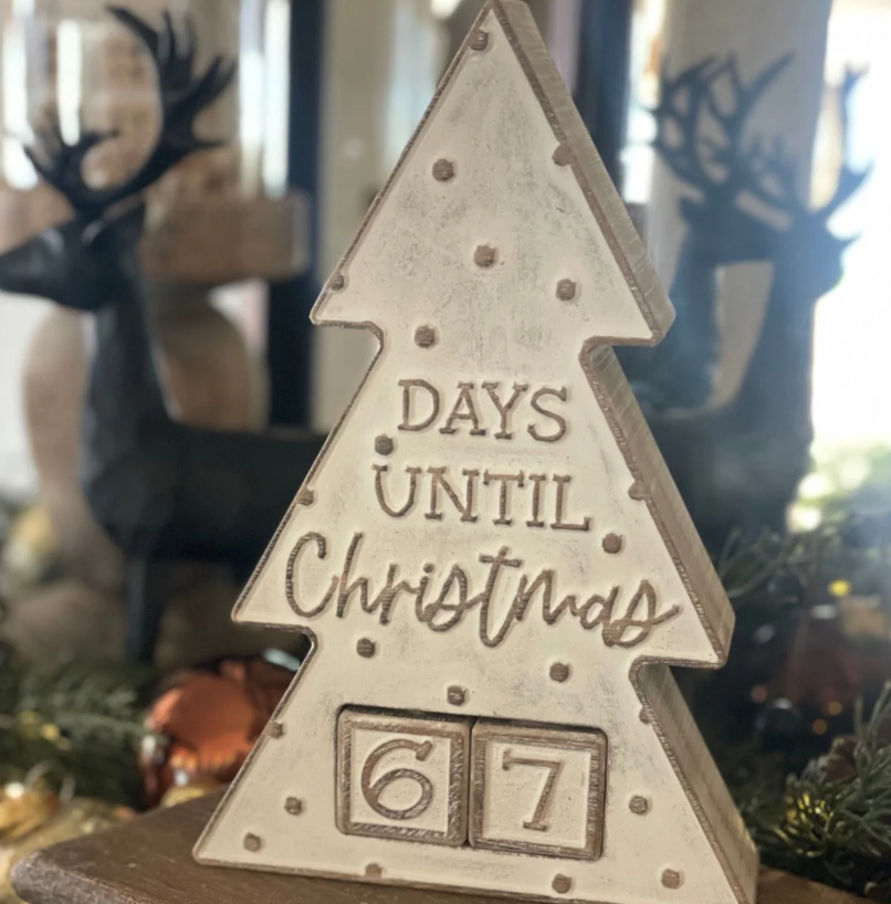 Carved Countdown Tree