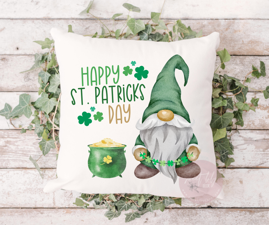 Happy St. Patrick's Day Throw Pillow