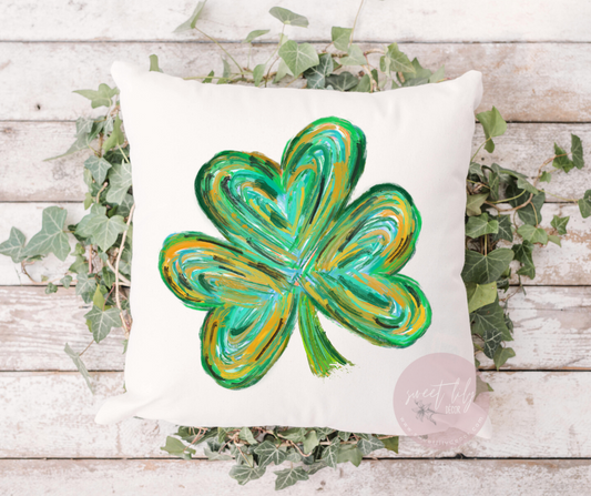 Shamrock Throw Pillow