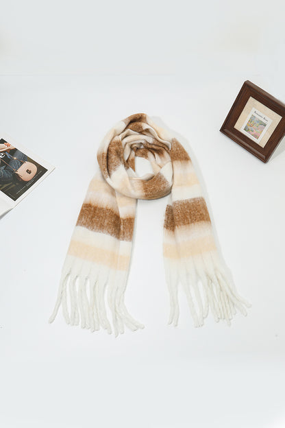 Cozy Oversized Fringe Scarf
