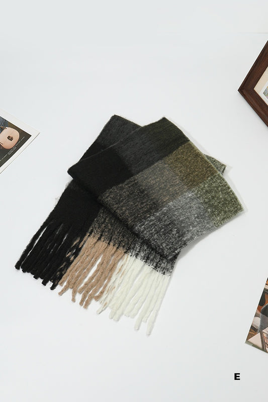 Cozy Oversized Fringe Scarf