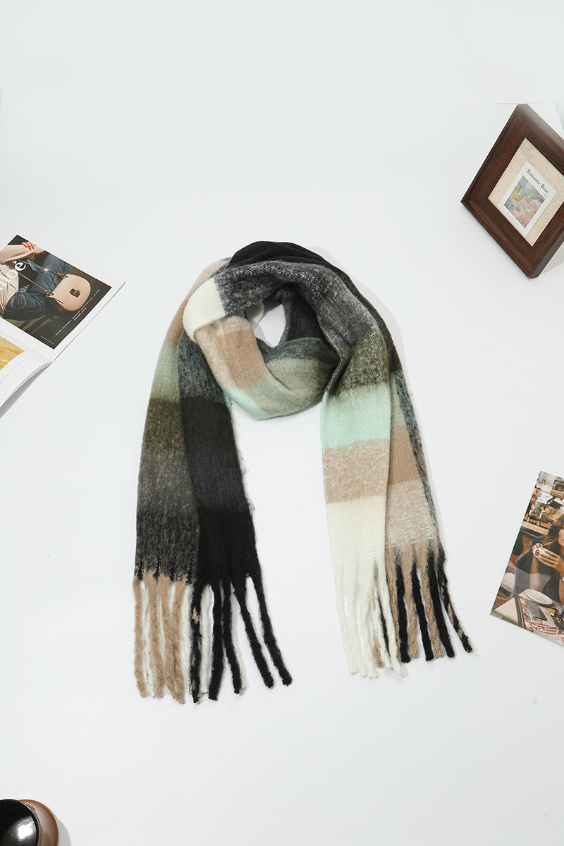 Cozy Oversized Fringe Scarf