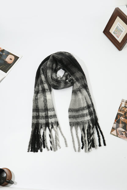 Cozy Oversized Fringe Scarf