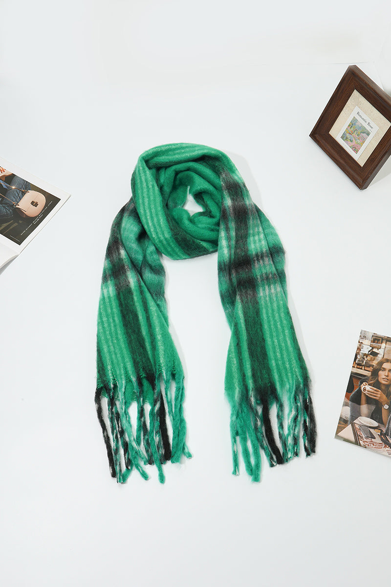Cozy Oversized Fringe Scarf