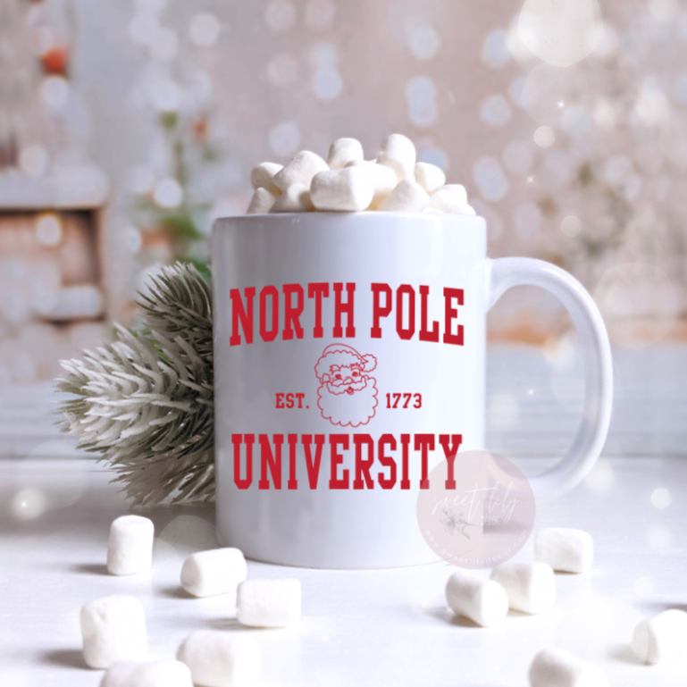 North Pole University Ceramic Mug