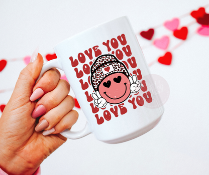 Stacked Love You Ceramic Mug