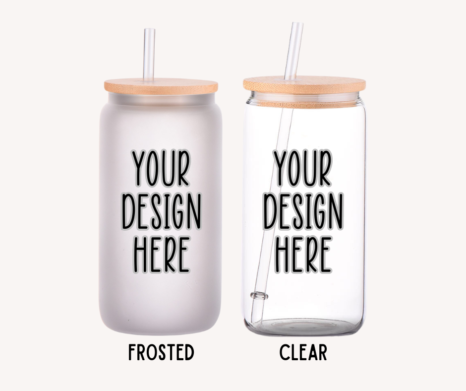 Custom Design 16 oz. Glass Can