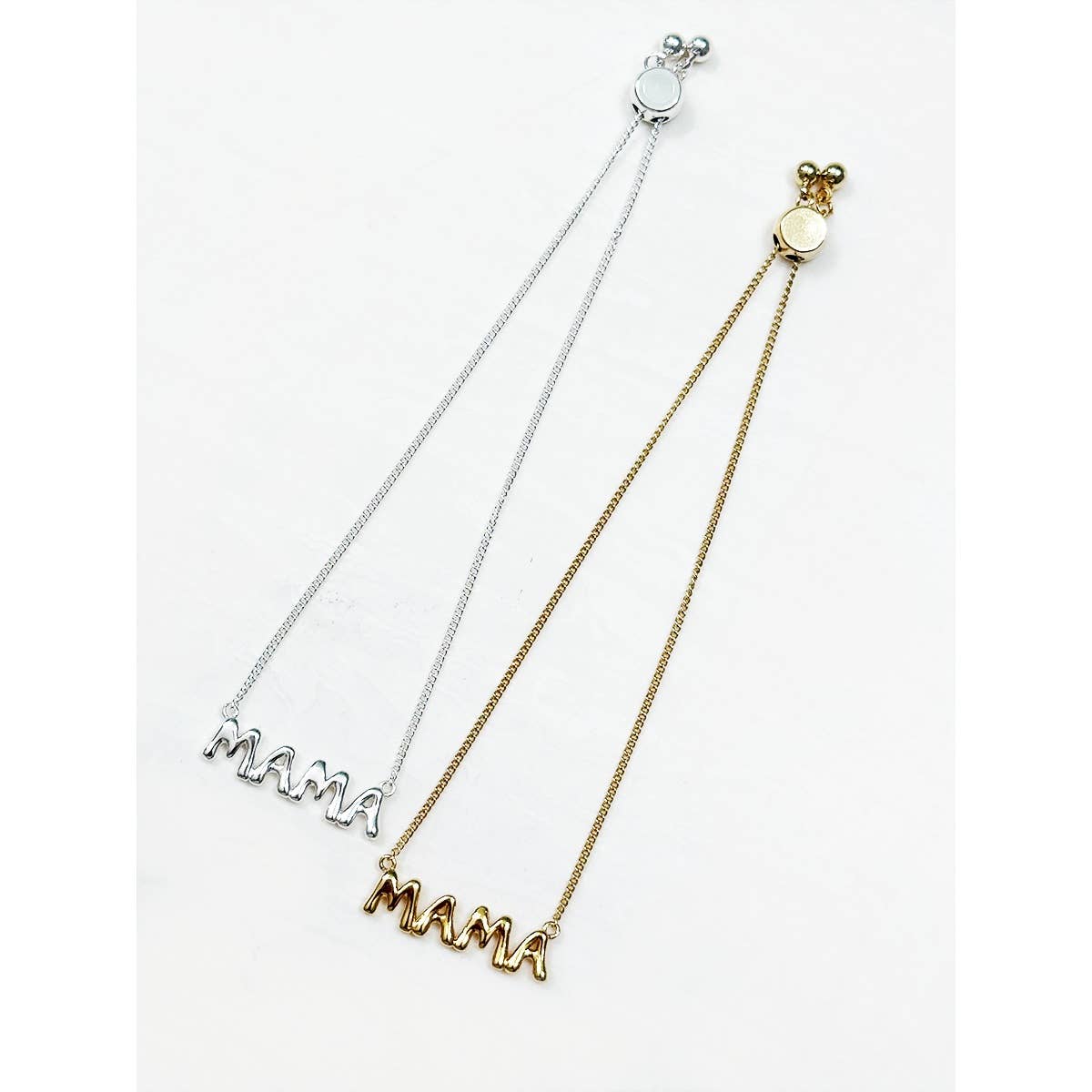 Gold Dipped MAMA Adjustable Bubble Bracelet