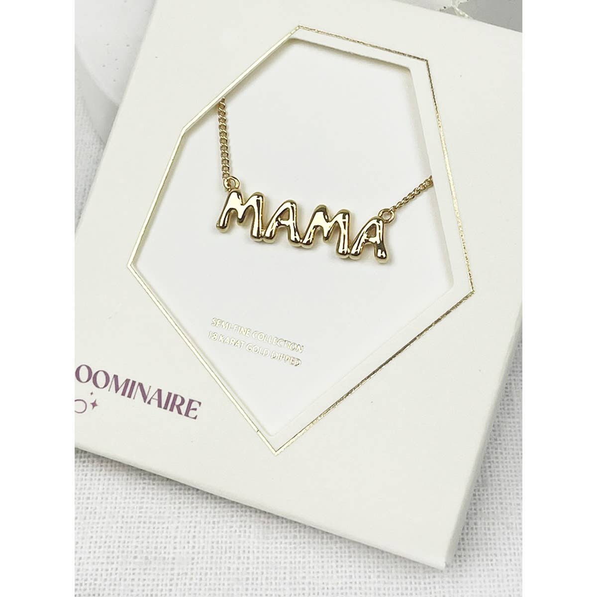 MAMA 18K Gold Dipped Bubble Necklace