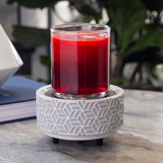 Stone Hexagon 2-in-1 Electric Candle/Wax Warmer