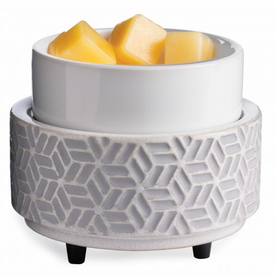 Stone Hexagon 2-in-1 Electric Candle/Wax Warmer