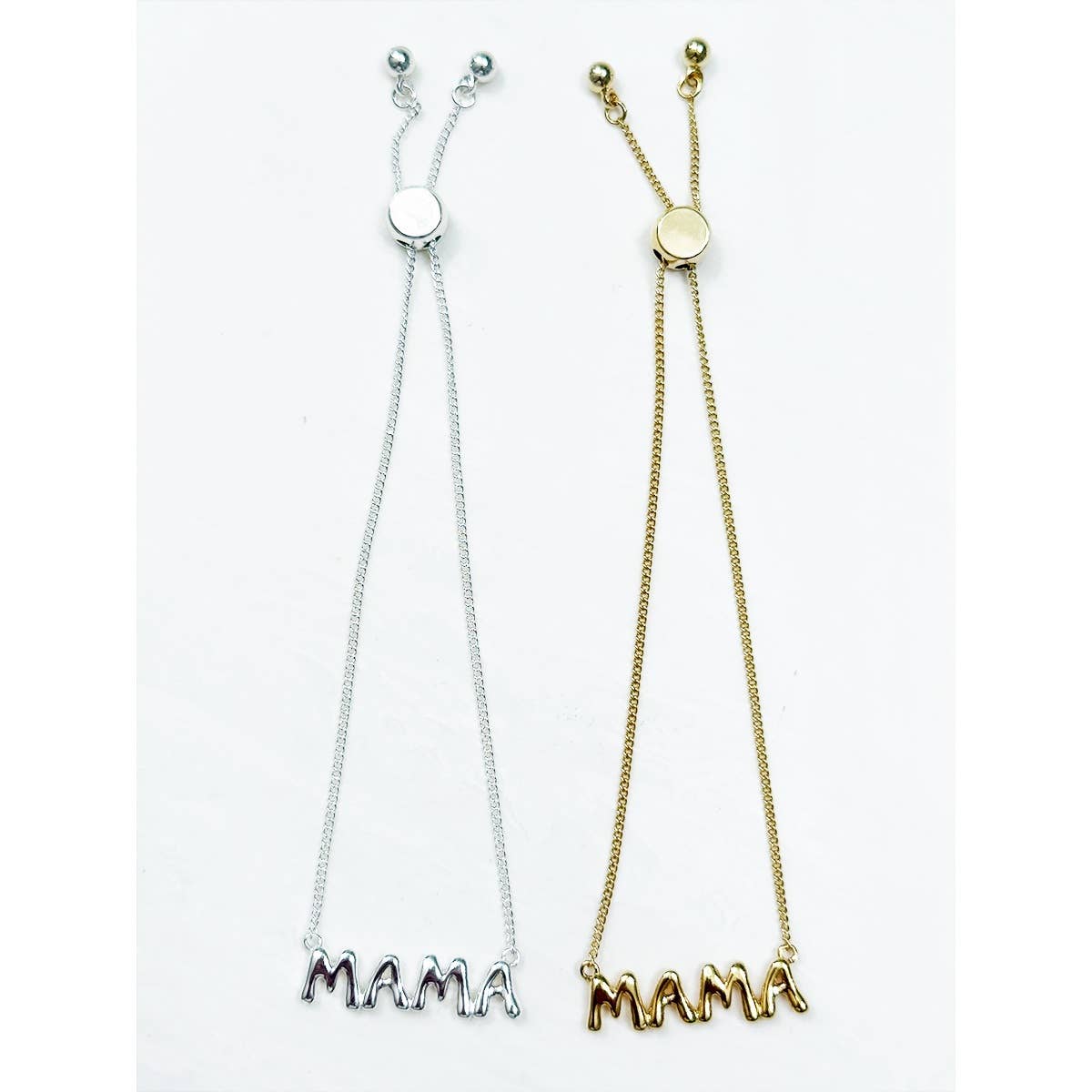 Gold Dipped MAMA Adjustable Bubble Bracelet