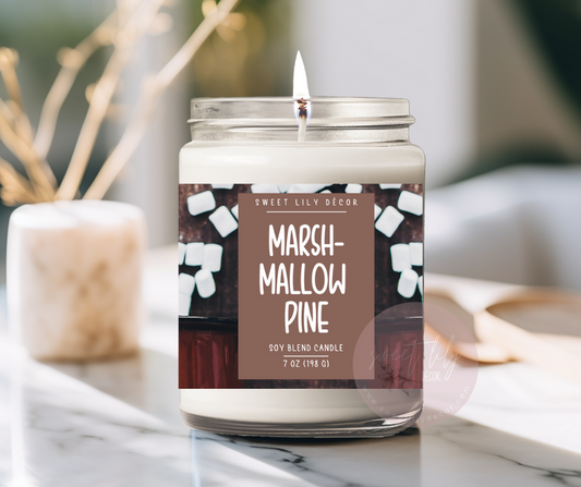 Marshmallow Pine 7 oz. Candle