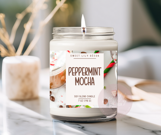 Peppermint Mocha 7 oz. Candle