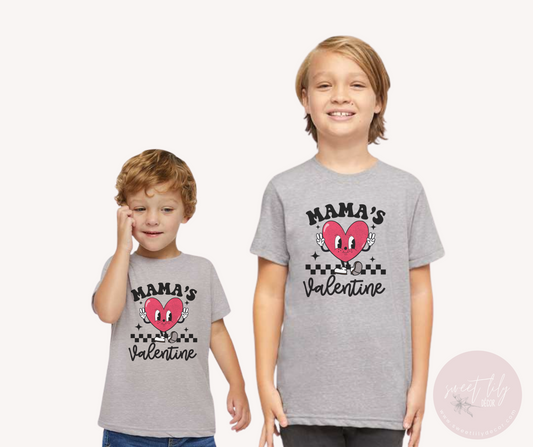 Mama's Valentine Kids Shirt