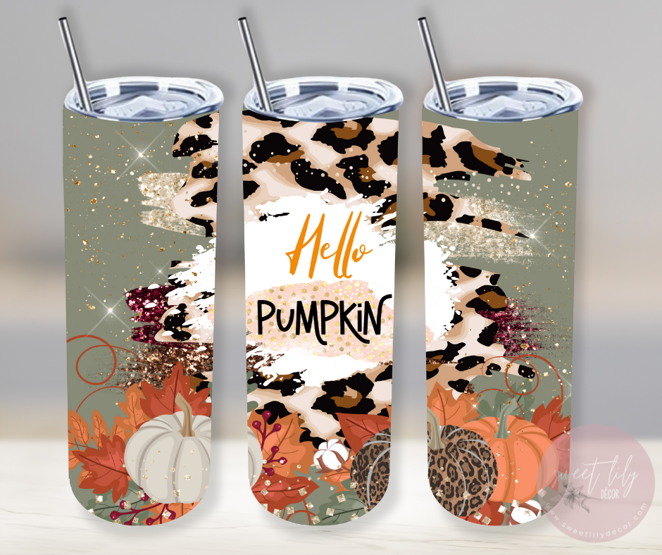 Hello Pumpkin 20 oz. Skinny Tumbler