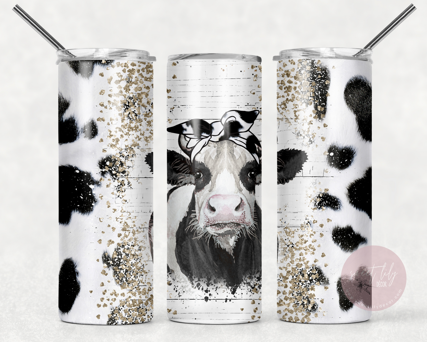 Cute Cow 20 oz. Skinny Tumbler