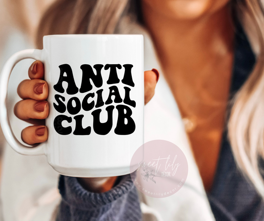 Anti Social Club Ceramic Mug