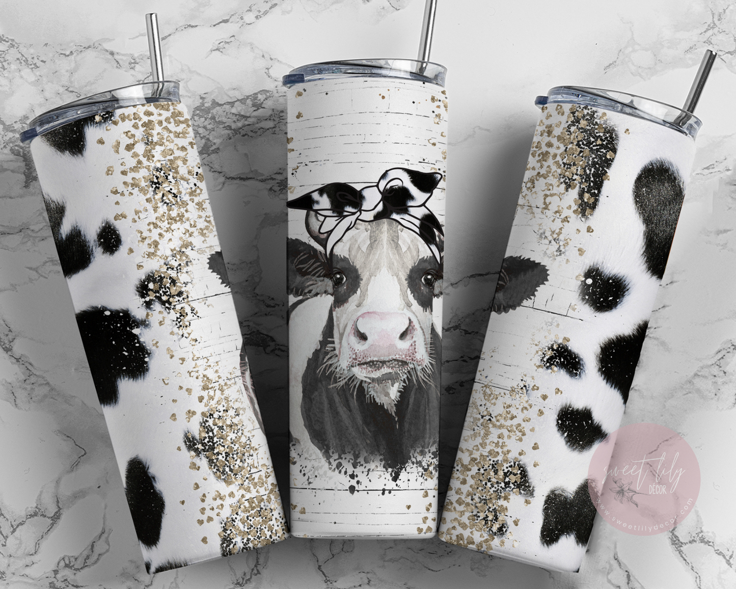 Cute Cow 20 oz. Skinny Tumbler