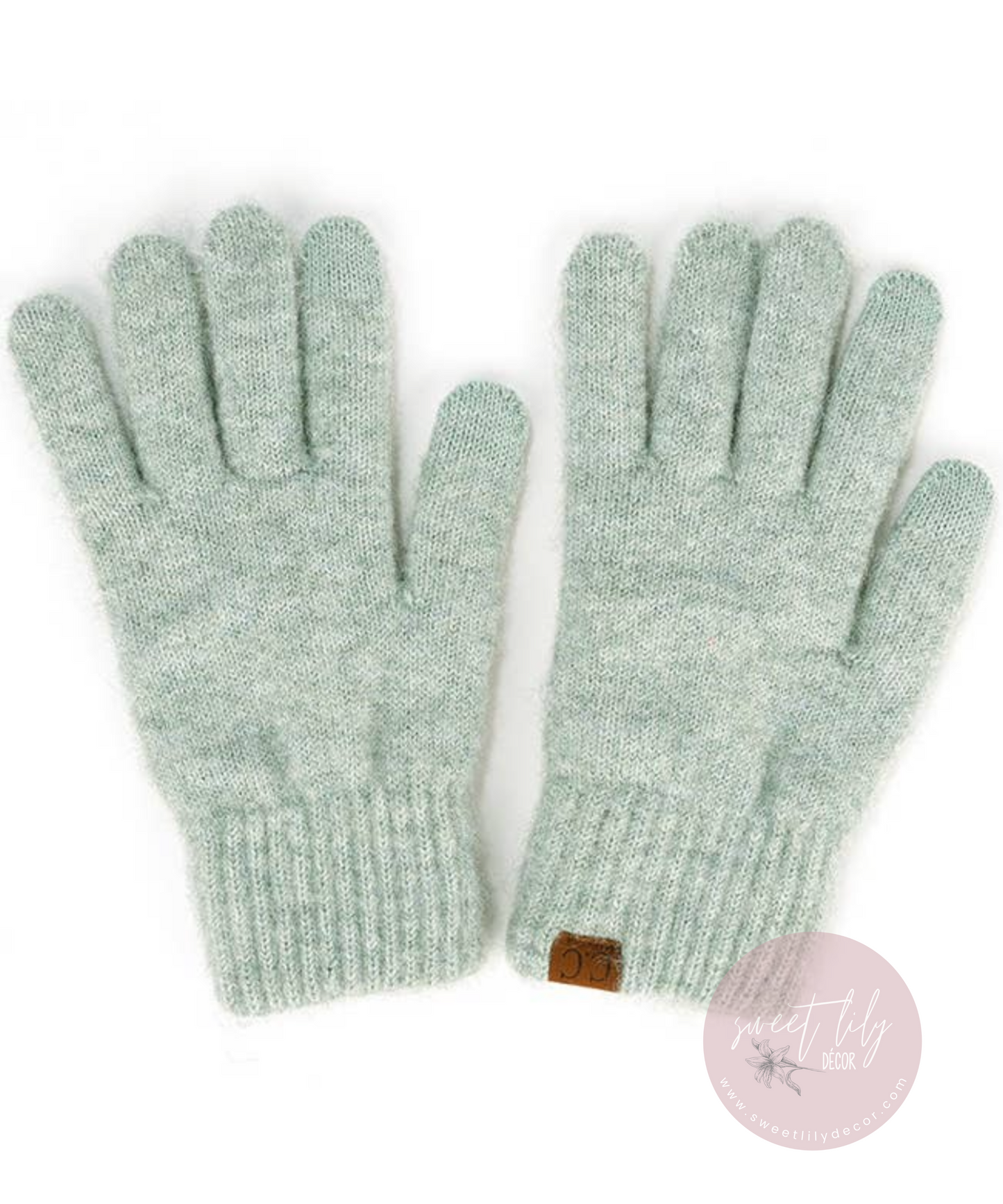 C.C Heather Knit Plain Gloves