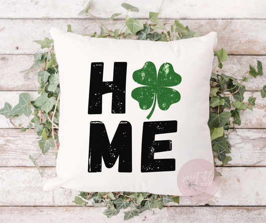 Home Four Leaf Clover Throw Pillow
