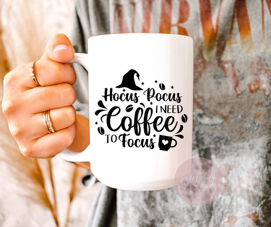 HP I need Coffee To Focus Mug