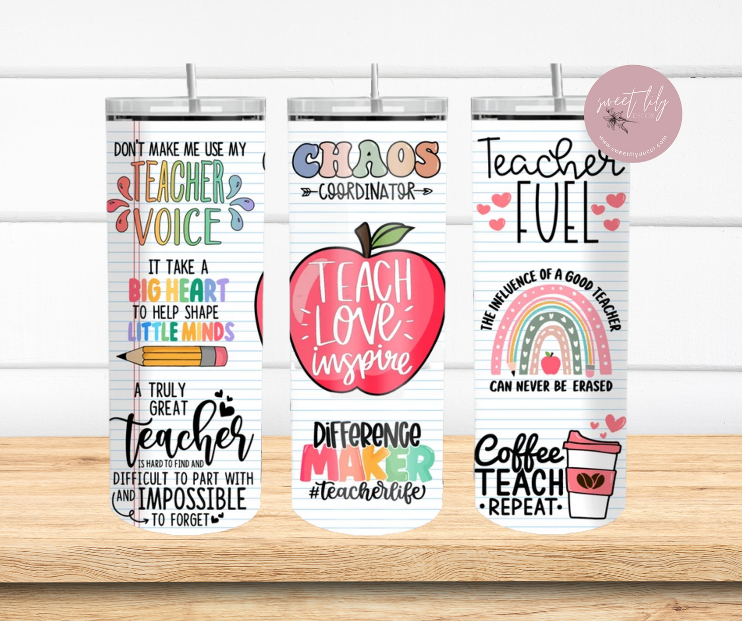 Teacher 20 oz. Skinny Tumbler