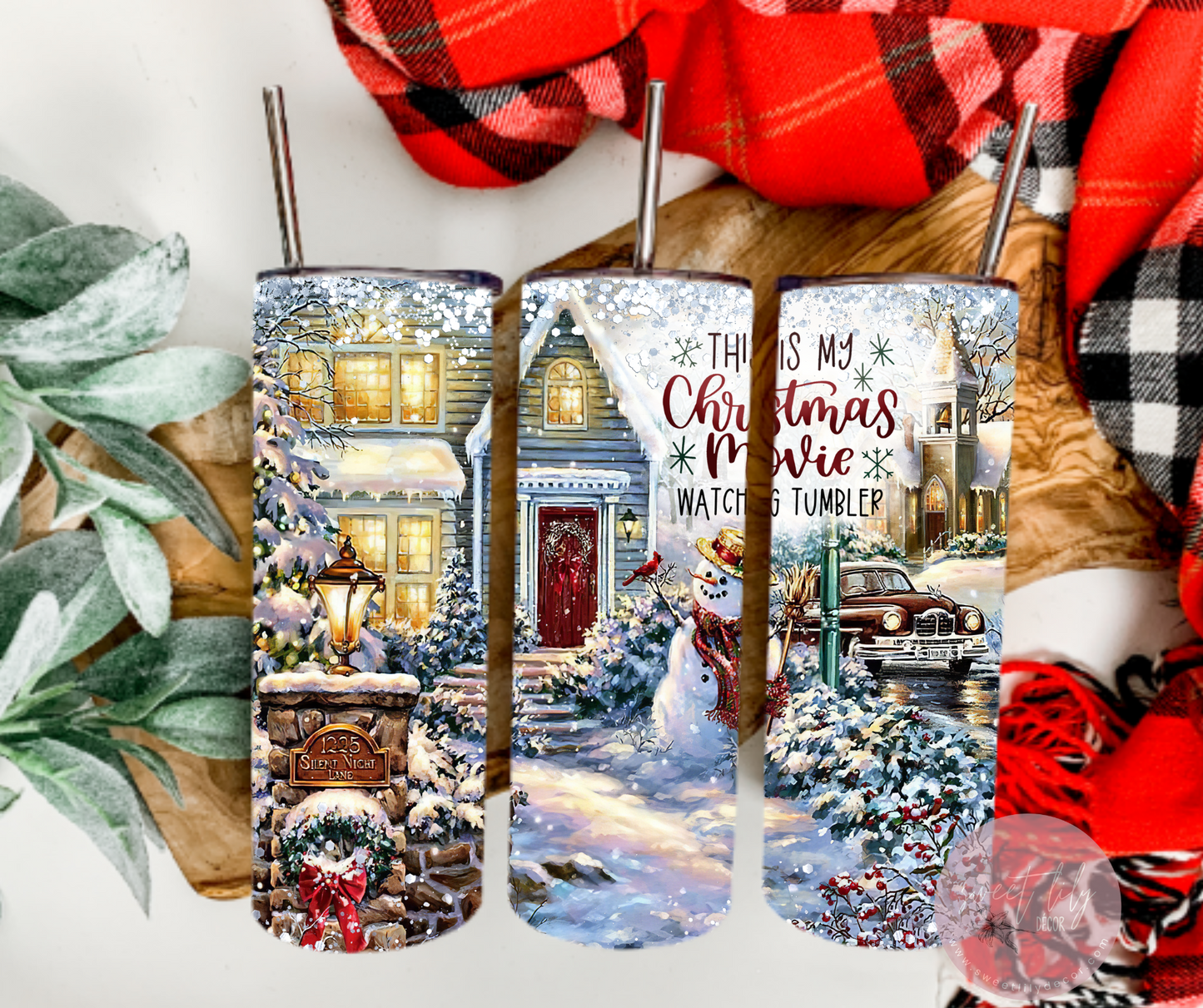 This is My Christmas Movie Watching 20 oz. Skinny Tumbler