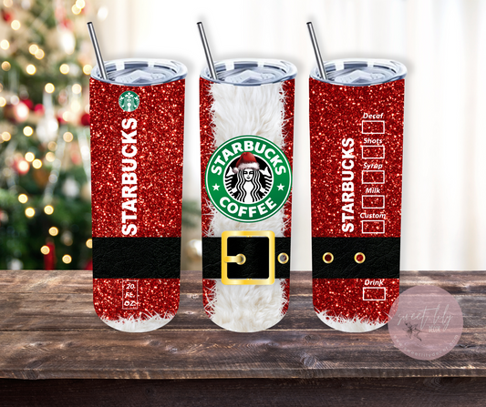 Santa 20 oz. Skinny Tumbler