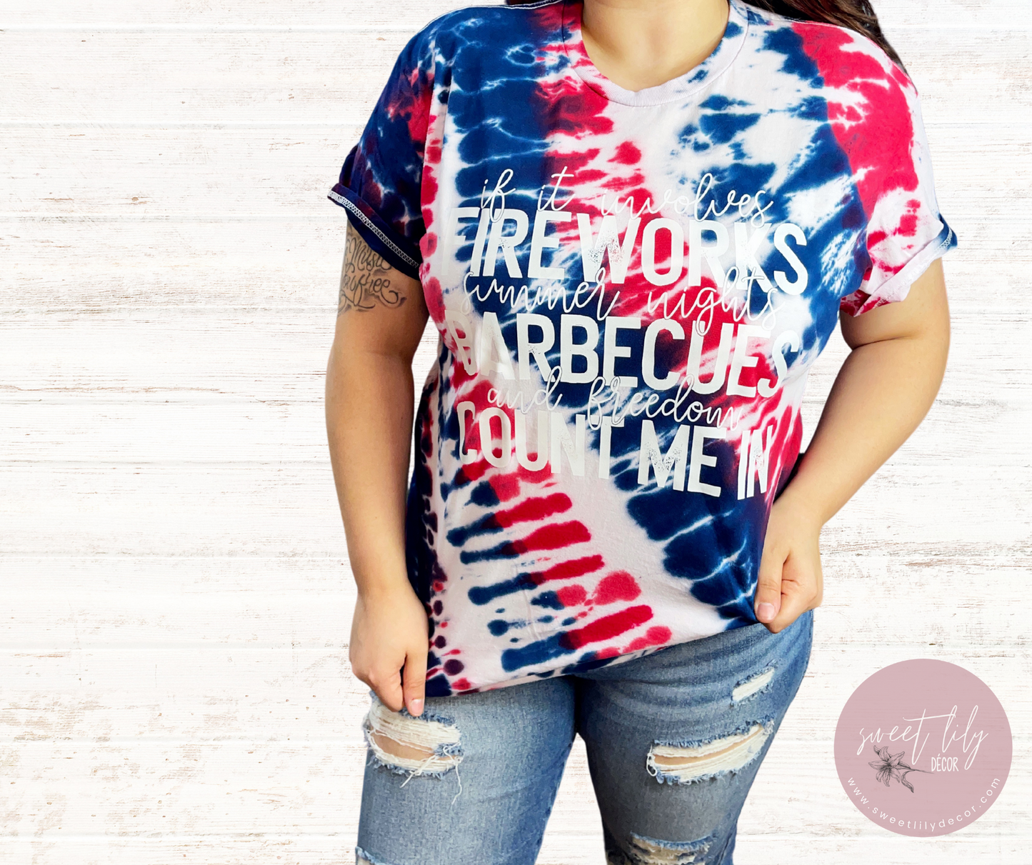 If it Involves Fireworks Tie Dye Tee