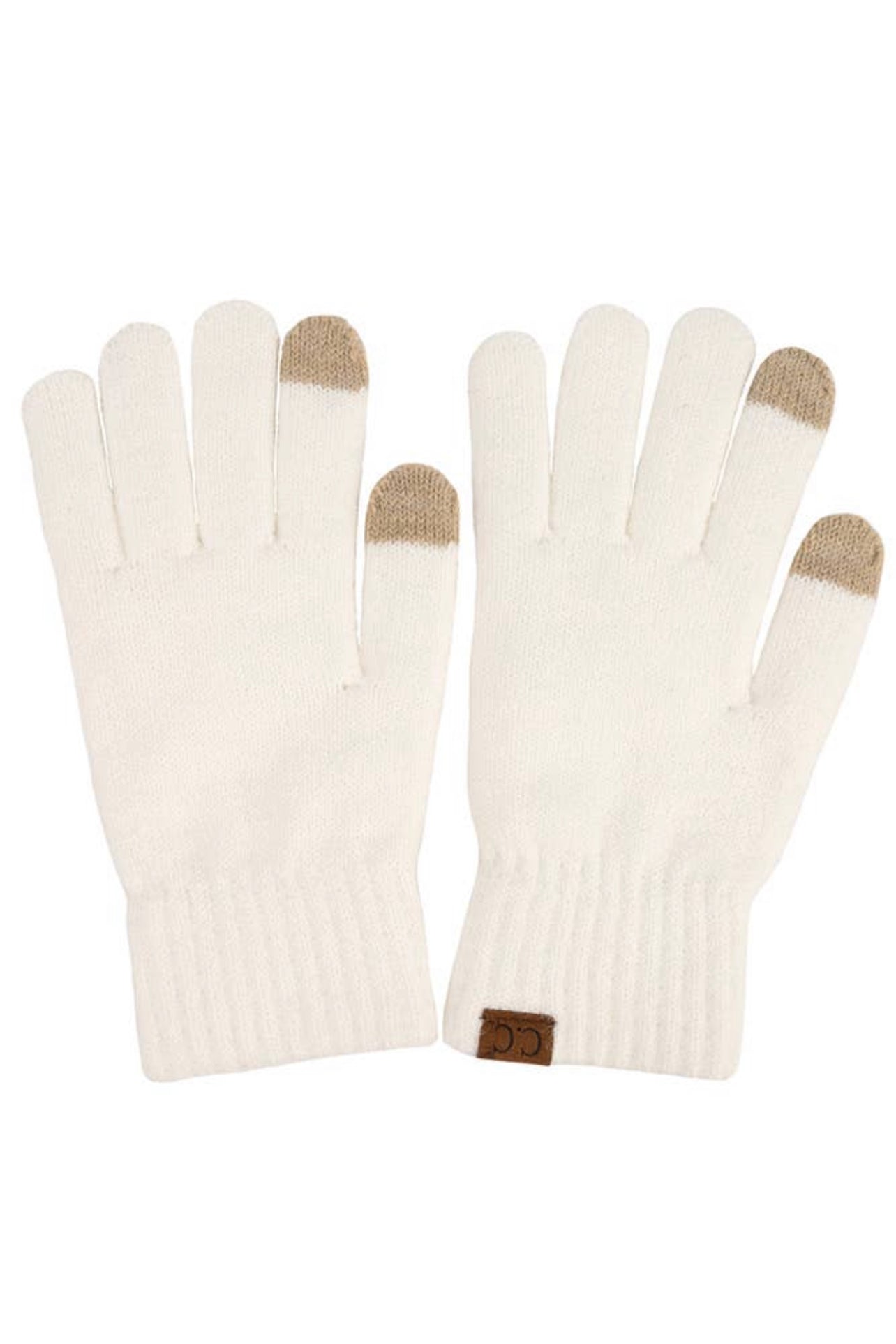 C.C Heather Knit Plain Gloves