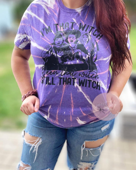 I'm That Witch Bleached Tee