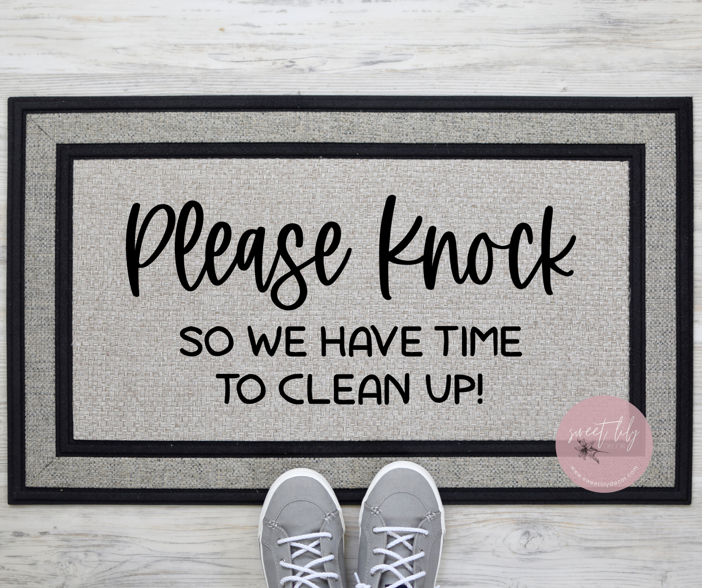 Please Knock Door Mat